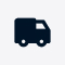 Delivery truck icon representing shipping, freight, and logistics services.