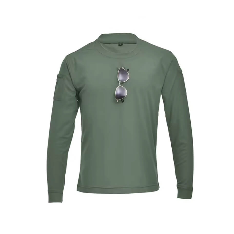 Men's T-shirt Casual Short Sleeved Tees Long Sleeve O Neck Sweat Absorbent Combat T-shirt Hunt Airsoft T Shirts Hunting - Image 3
