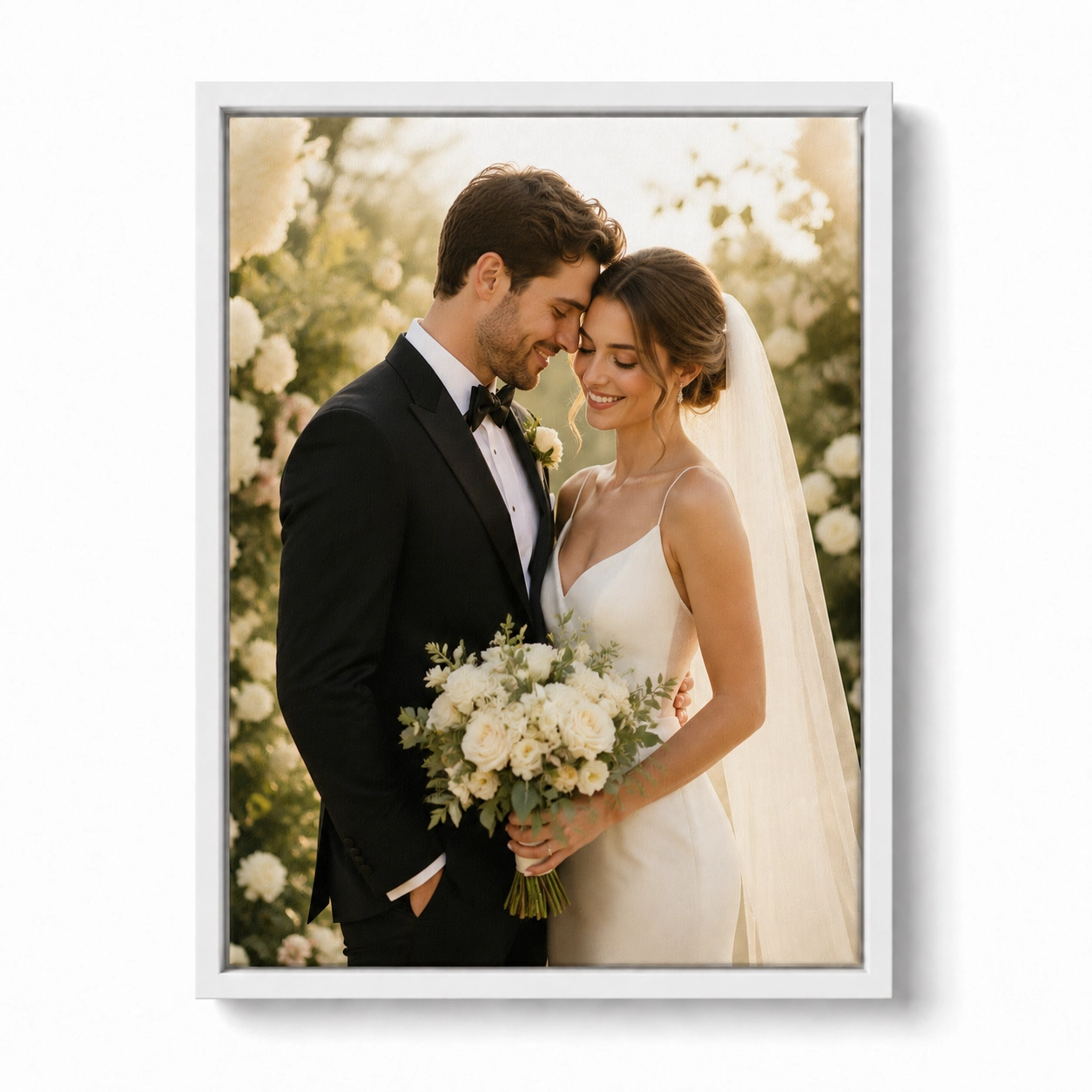 Personalized Wedding Framed Canvas Print