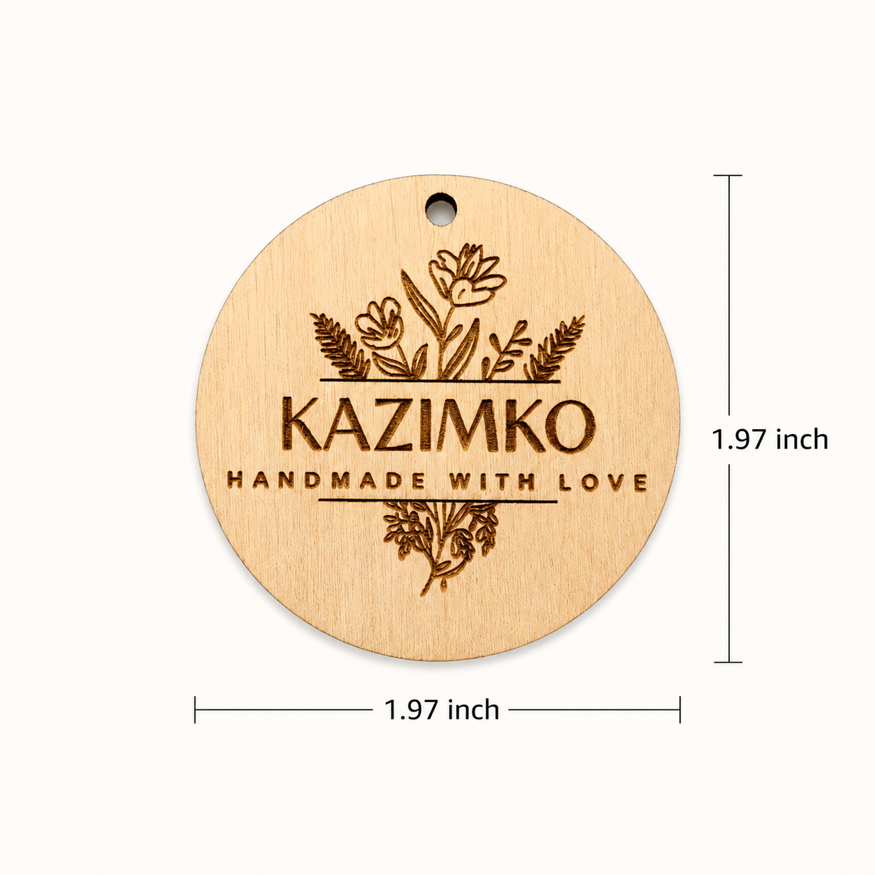 Personalized Round Wooden Tags