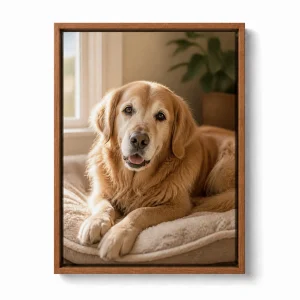 Personalized Pet Memorial Framed Canvas Print