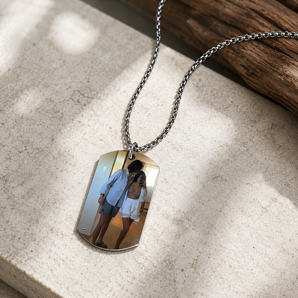 Personalized Photo Dog Tag Necklace
