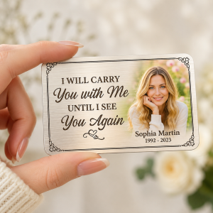 Personalized Memorial Wallet Card