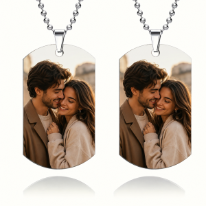 Personalized Photo Dog Tag Necklace