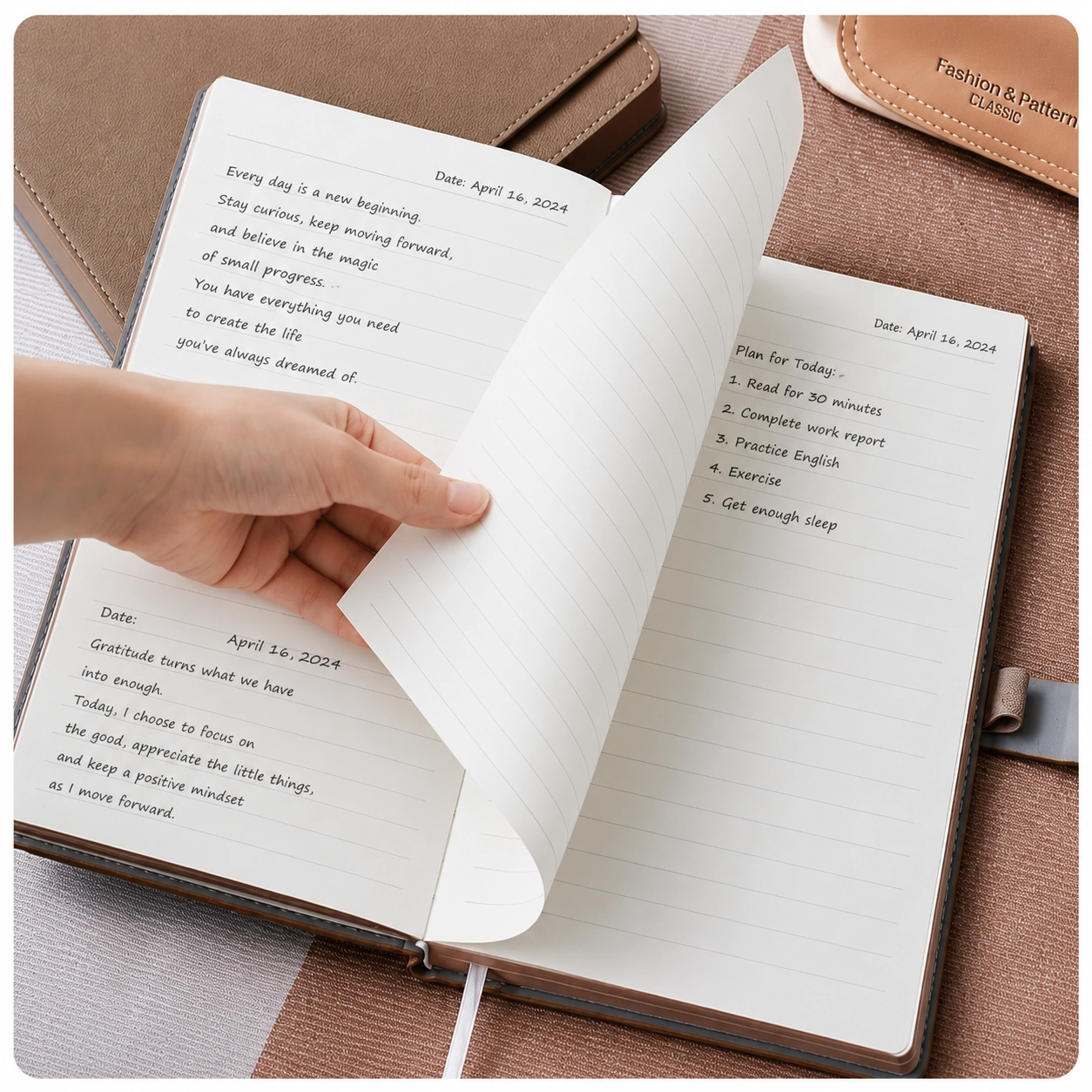 Personalized Photo Notebook & Pen Gift Set – Custom Family Journal
