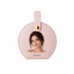 Personalized Jewelry Box with Photo and Name, Custom Travel Jewelry Organizer for Women
