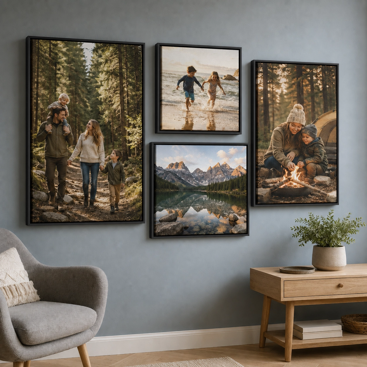 Personalized Couple Framed Canvas Print