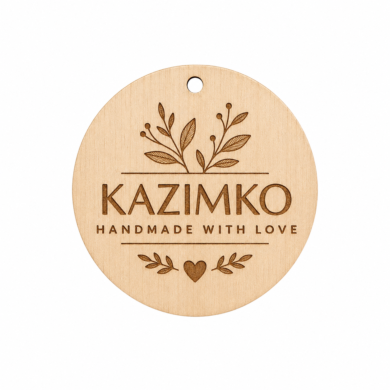 Personalized Round Wooden Tags