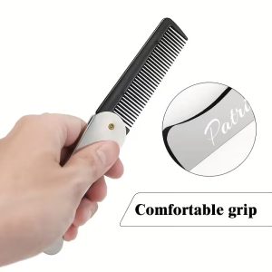 Personalized Folding Pocket Comb with Custom Name