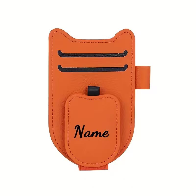 Personalized Car Visor Sunglasses Holder with Card Slots