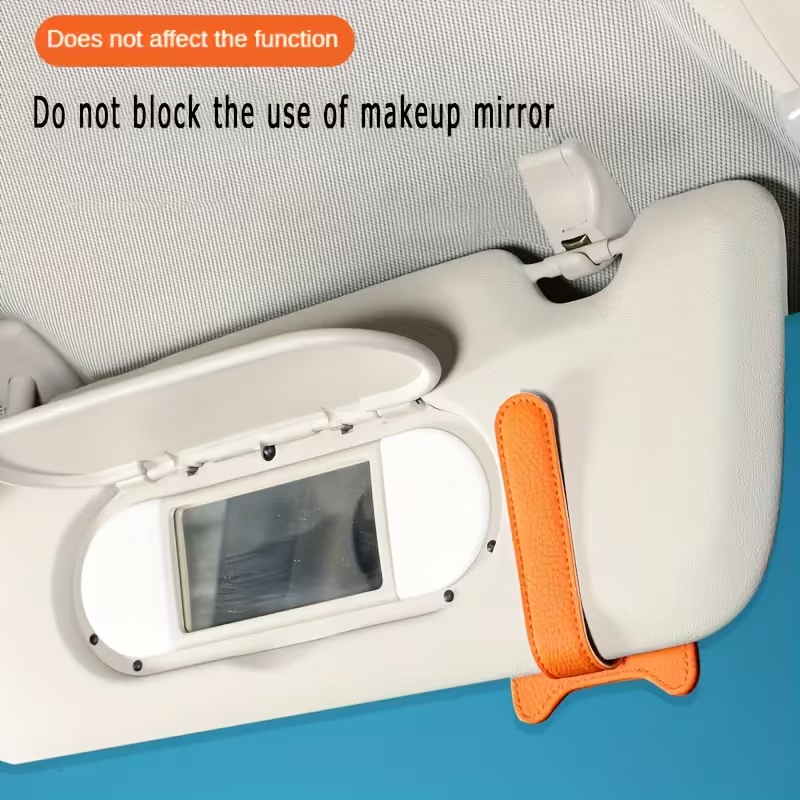 Personalized Car Visor Sunglasses Holder with Card Slots