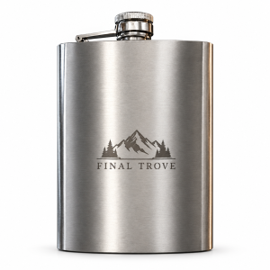 Personalized 8 oz Stainless Steel Hip Flask – Custom Engraved
