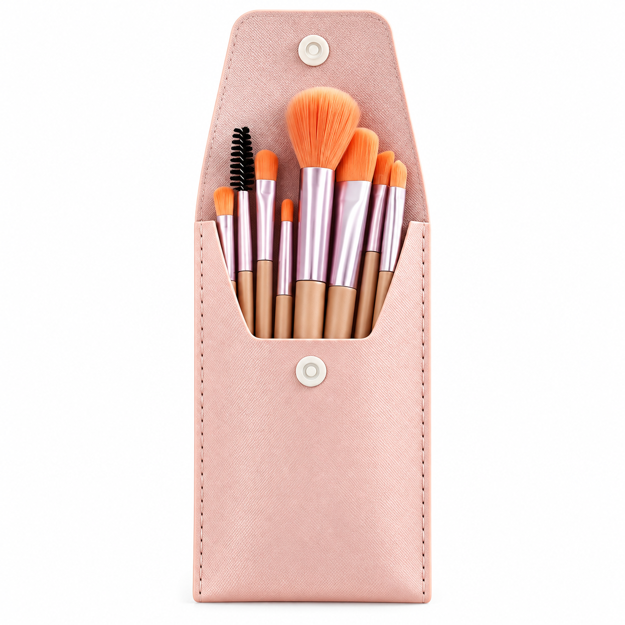 Personalized Makeup Brush Set with Custom Name Pouch
