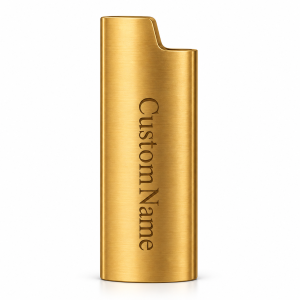 Personalized Metal Lighter Case – Custom Engraved Name Sleeve