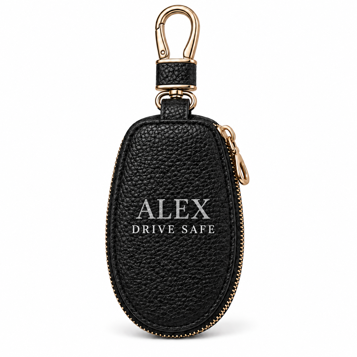 Personalized Zippered Car Key Pouch