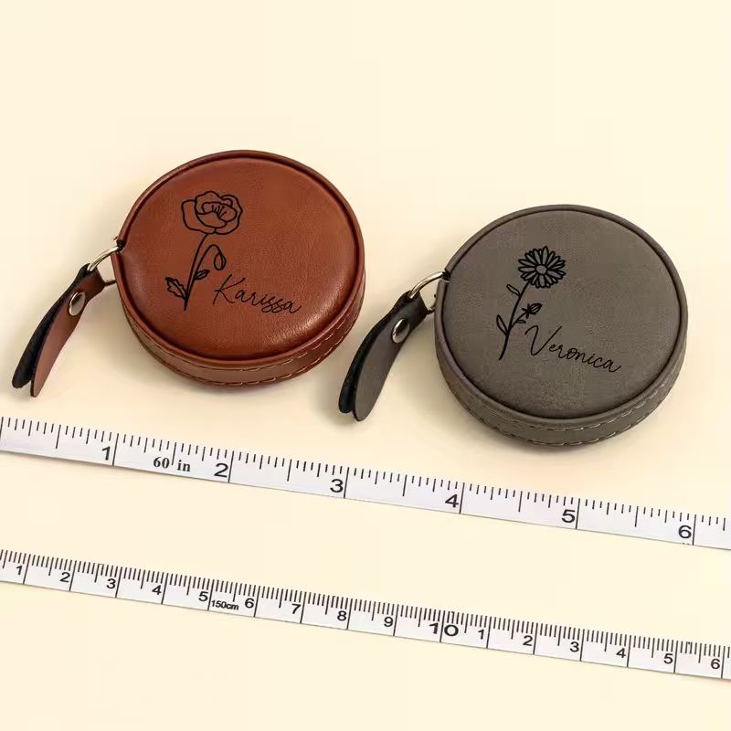 Personalized Round Tape Measure – Custom Name Sewing & Knitting Gift