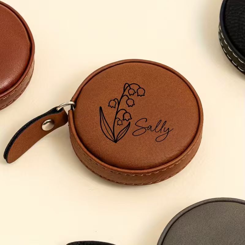 Personalized Round Tape Measure – Custom Name Sewing & Knitting Gift
