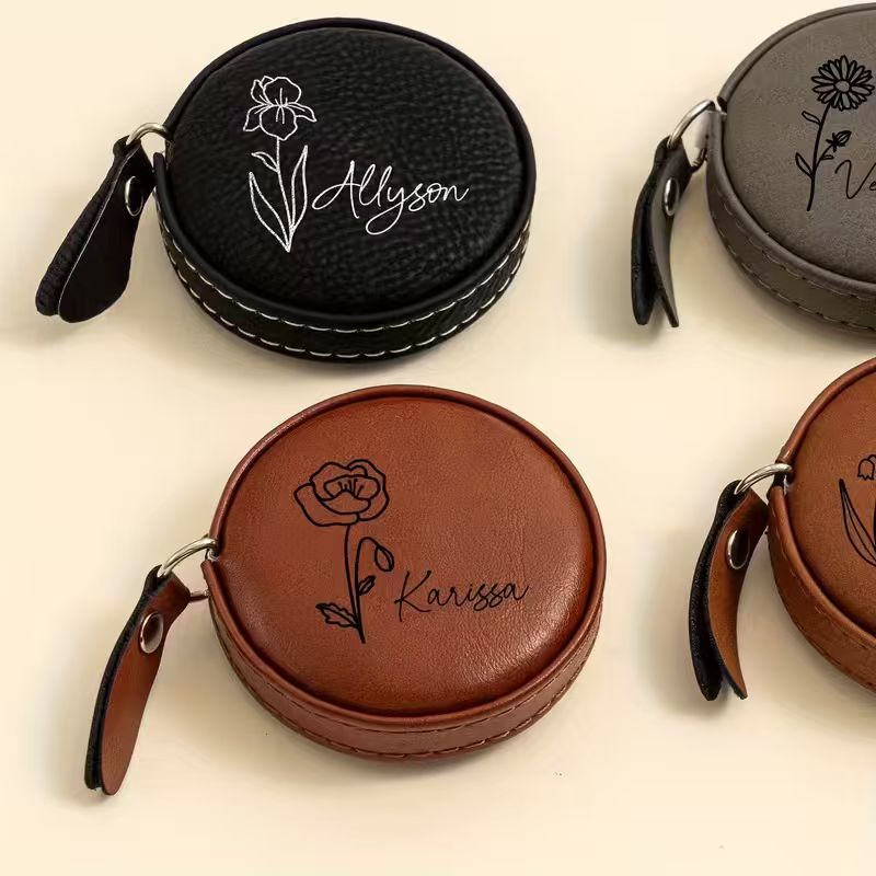 Personalized Round Tape Measure – Custom Name Sewing & Knitting Gift