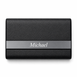 Personalized Business Card Holder – Custom Engraved Name Case