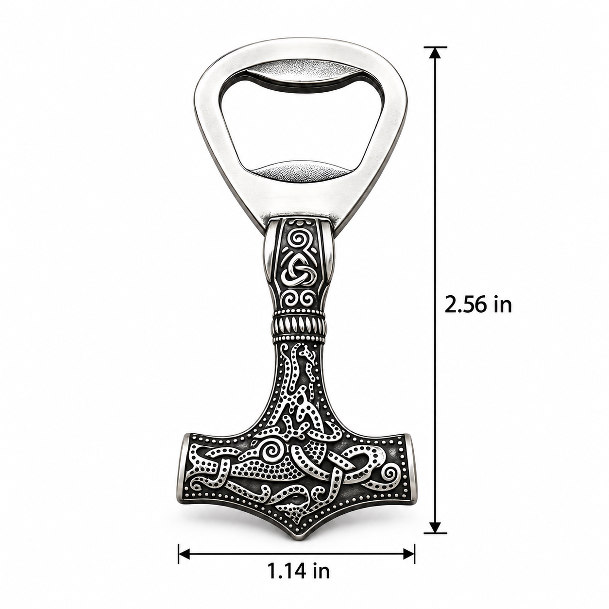 Personalized Viking Hammer Bottle Opener – Custom Engraved Name Gift
