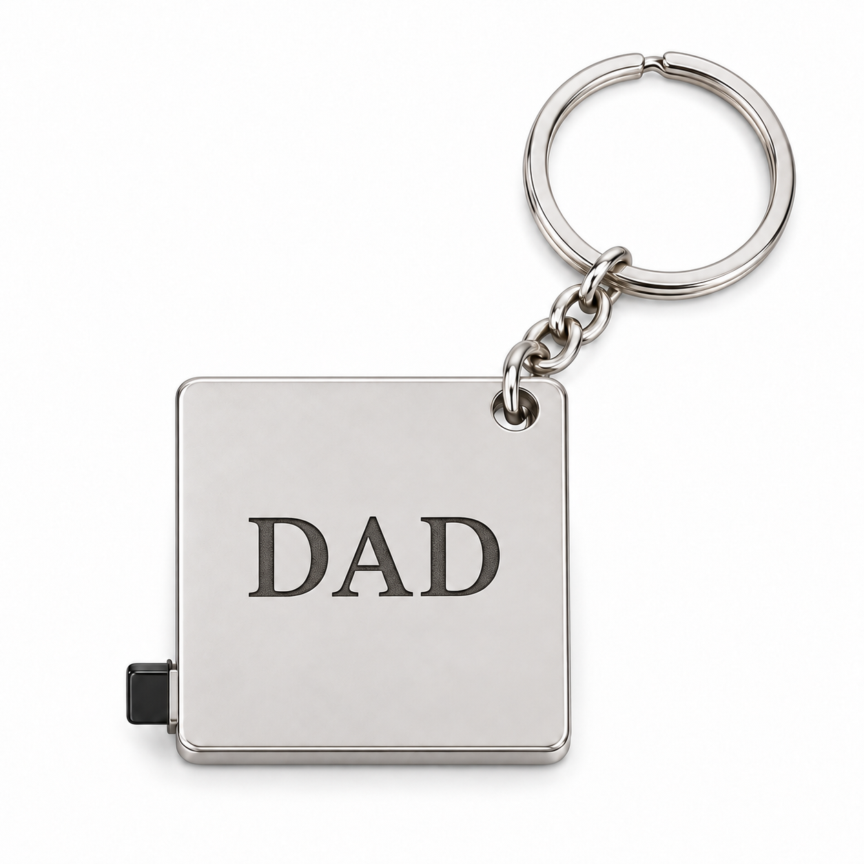 Personalized Metal Tape Measure Keychain with Engraving