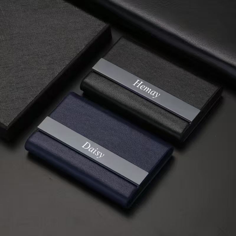 Personalized Business Card Holder – Custom Engraved Name Case