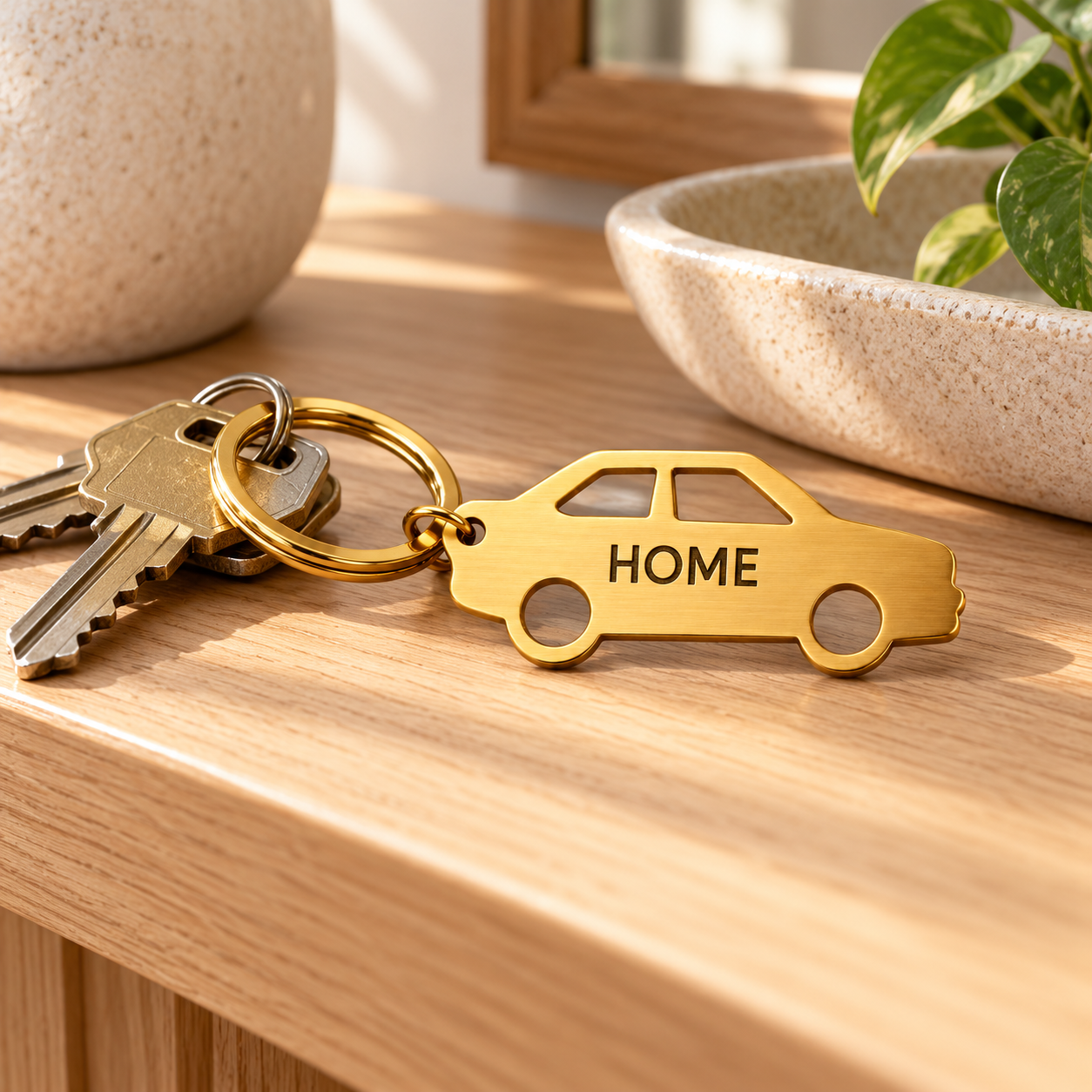 Personalized Car Keychain with Custom Engraving