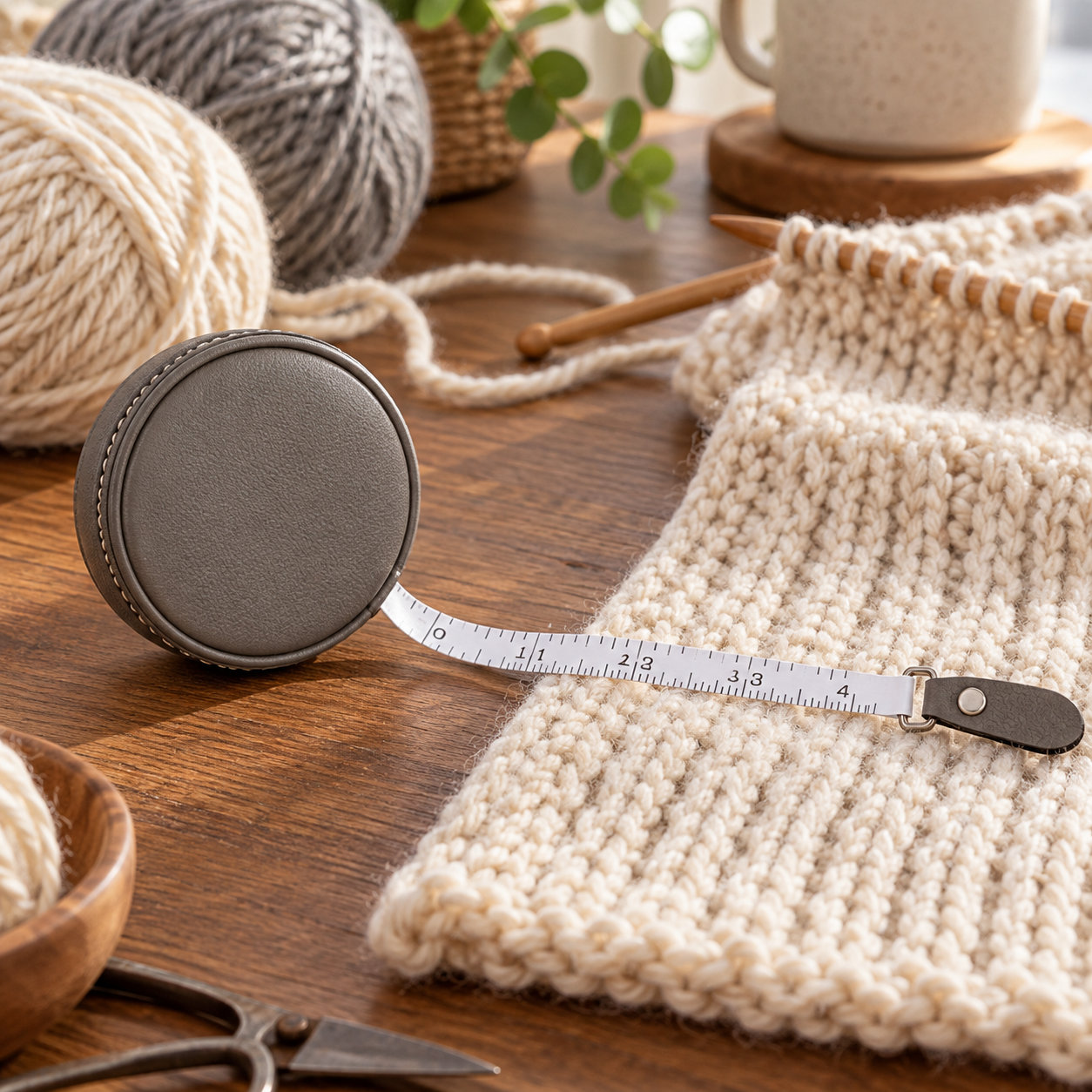 Personalized Round Tape Measure – Custom Name Sewing & Knitting Gift
