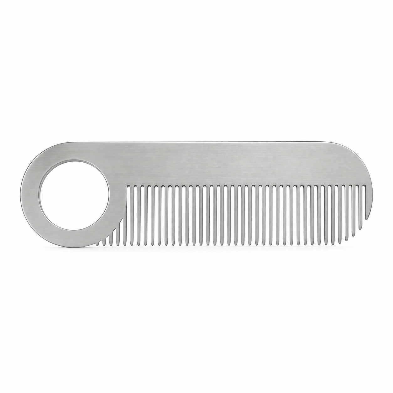 Personalized Stainless Steel Beard Comb – Custom Engraved Grooming Gift