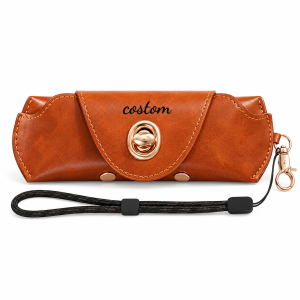 Personalized Glasses Case with Wrist Strap – Custom Name