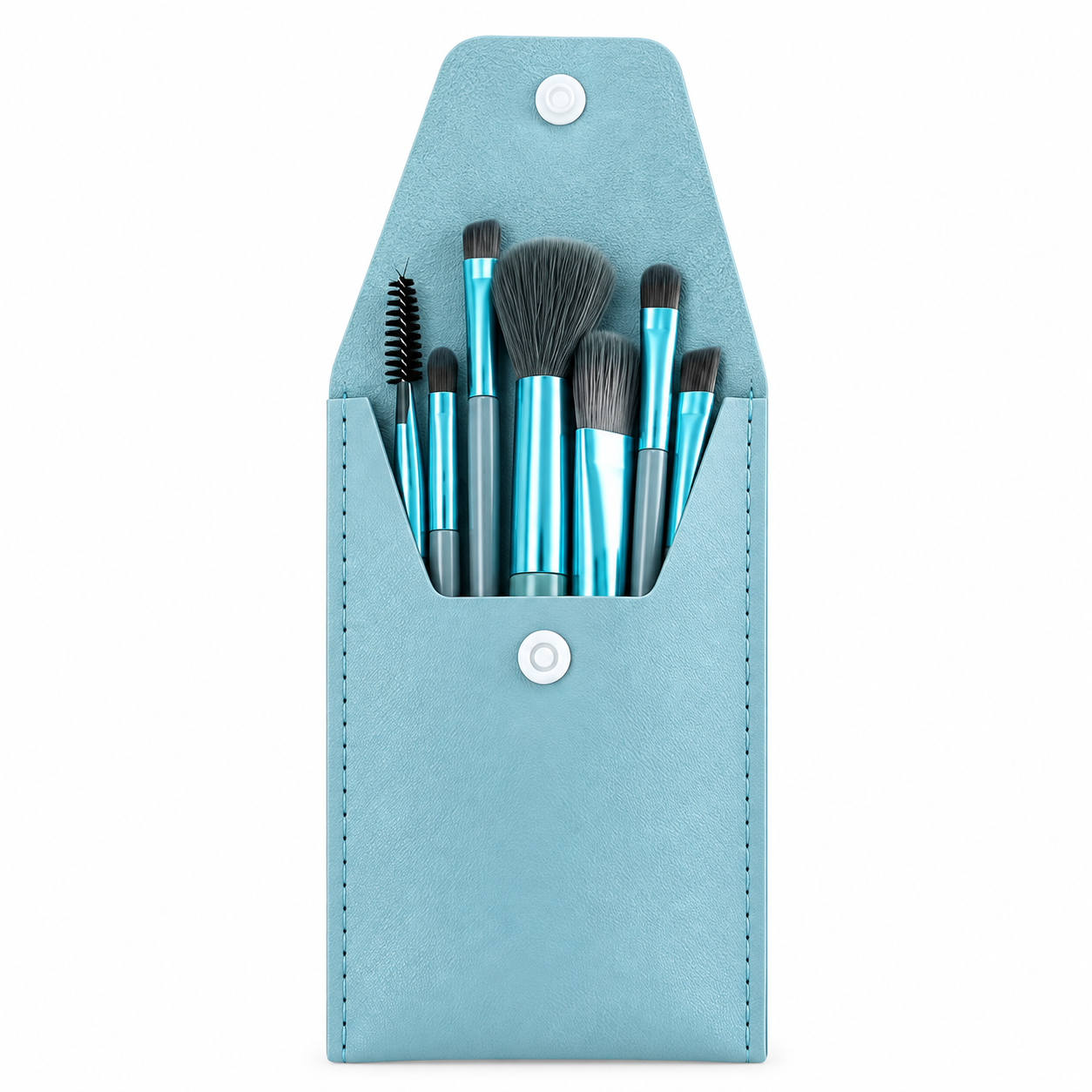 Personalized Makeup Brush Set with Custom Name Pouch