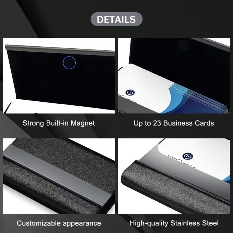 Personalized Business Card Holder – Custom Engraved Name Case
