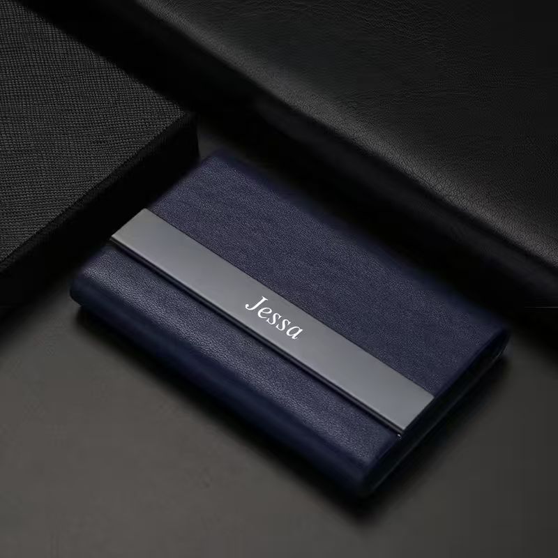 Personalized Business Card Holder – Custom Engraved Name Case