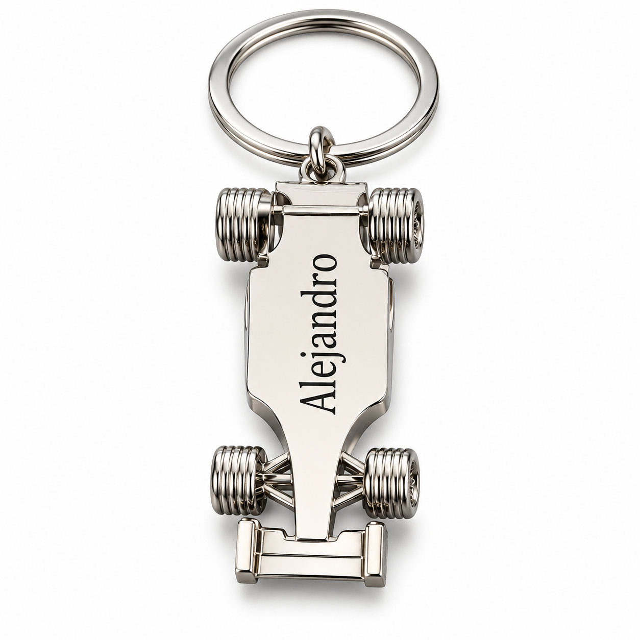 Personalized Formula Racing Car Keychain