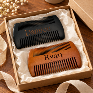 Personalized Double-Sided Pocket Comb with Custom Name