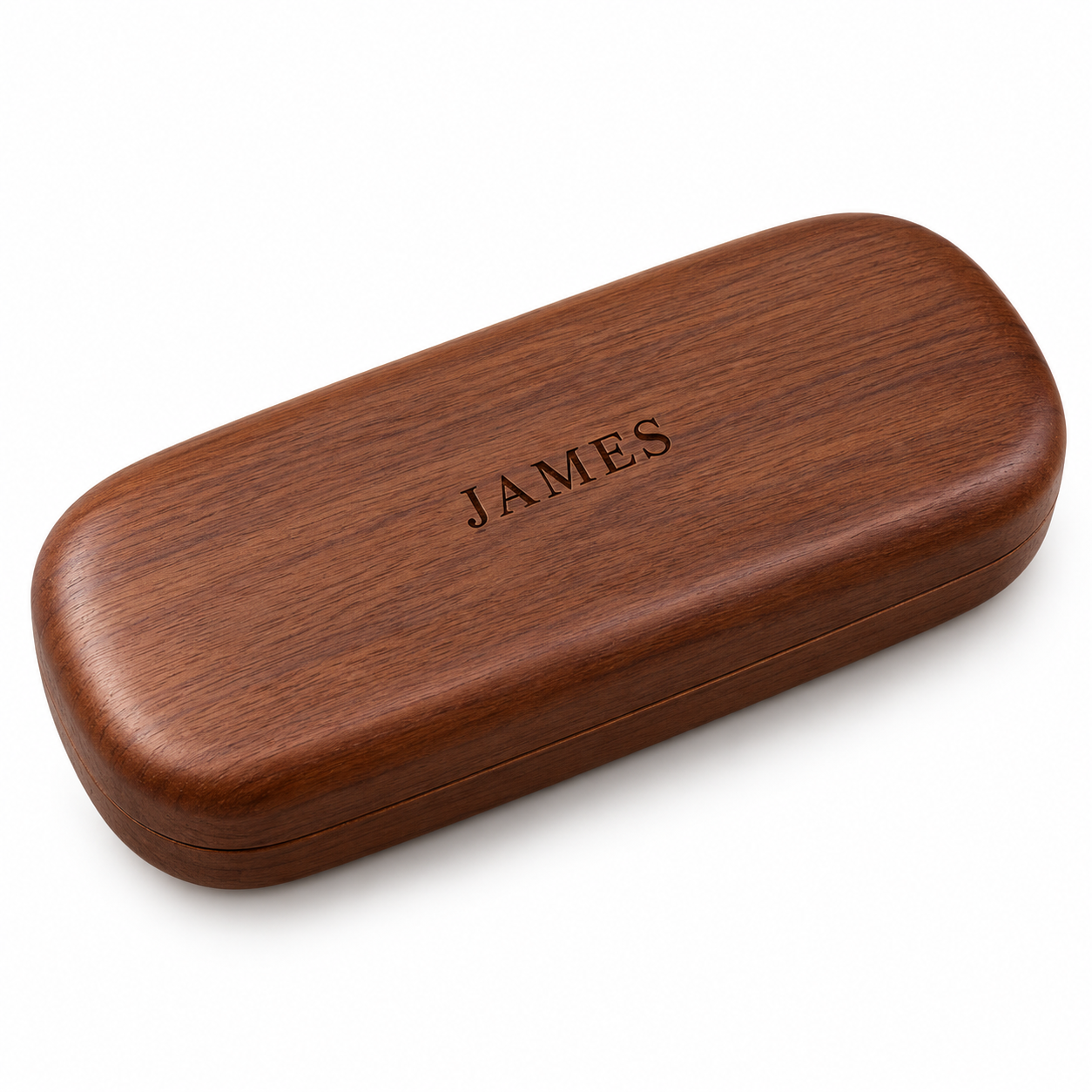 Personalized Wooden Eyeglasses Case with Name Engraving