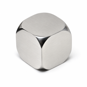 Personalized Six-Sided Metal Cube – Custom Laser Engraved Keepsake